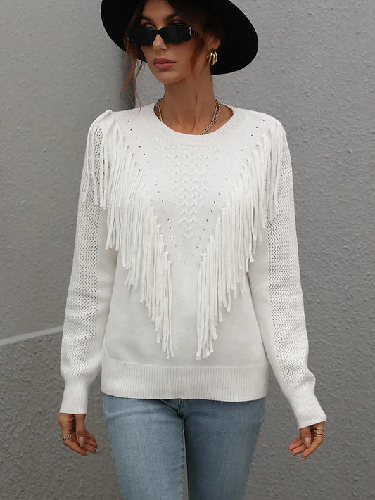 Clara - Fransenpullover für Frauen