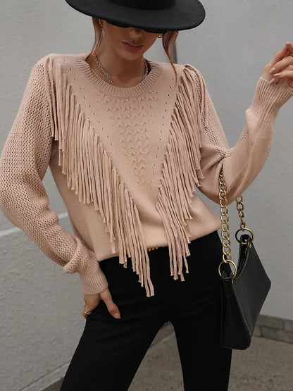 Clara - Fransenpullover für Frauen