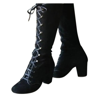 Pointed Knee High Boots | Schwarz - Modisch und elegant - Perfekt für jede Gelegenheit