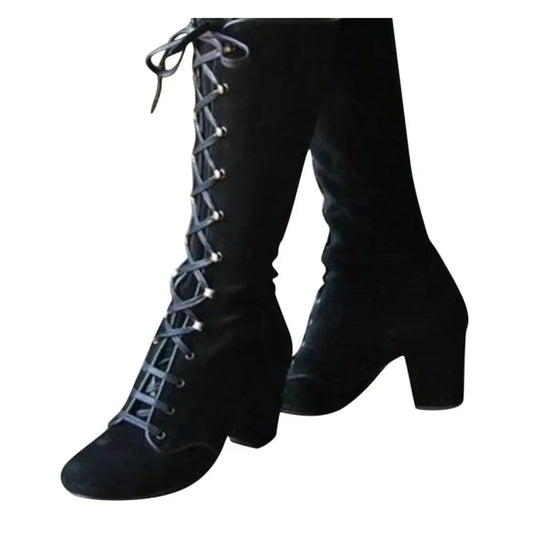 Pointed Knee High Boots | Schwarz - Modisch und elegant - Perfekt für jede Gelegenheit