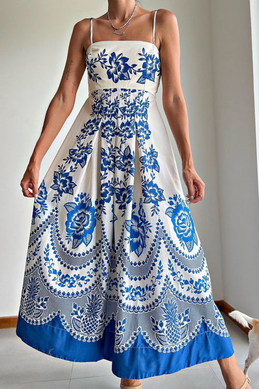 Maribel® | Blaues Keramik-Midikleid