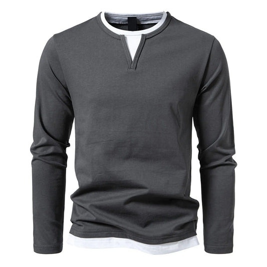 Vigorous™ | Henley mit langen Ärmeln