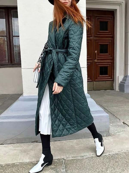 Simplee | Karierter Wintermantel