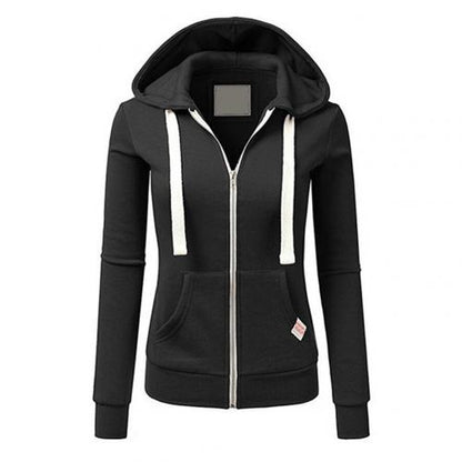 Chloé - Damen Hoodie aus Wolle mit Reißverschluss und Kapuze