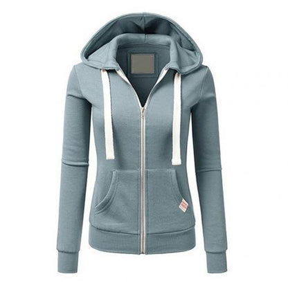 Chloé - Damen Hoodie aus Wolle mit Reißverschluss und Kapuze