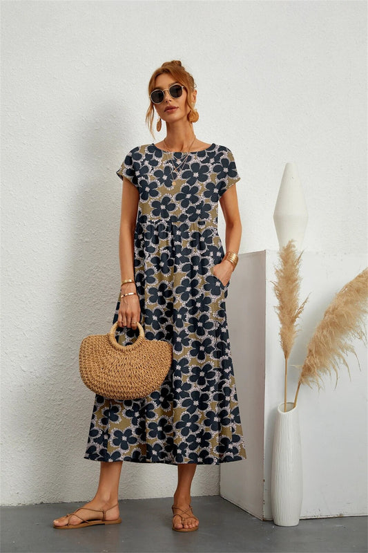 Locker geschnittenes Sommerkleid für Frauen