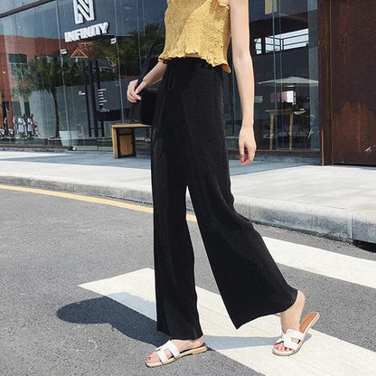Thérèse - Plissee-Hose mit weitem Bein für den Sommer
