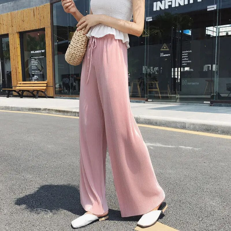 Thérèse - Plissee-Hose mit weitem Bein für den Sommer