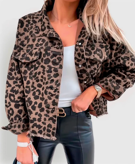 Wunderschöne Jacke mit Leopardenmuster