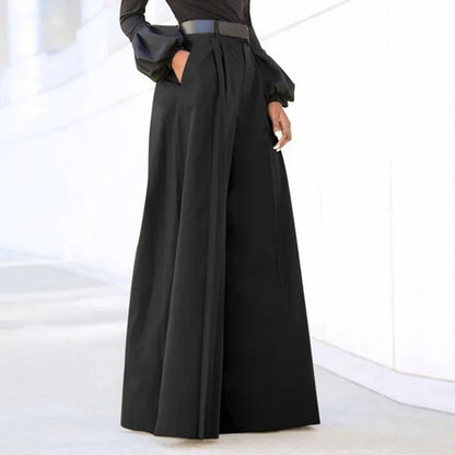 Amelie - Elegante Plissee-Hose mit weitem Bein für Frauen