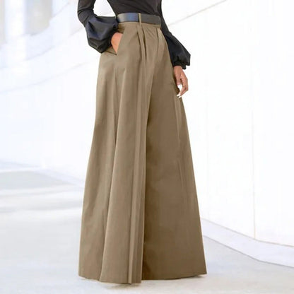 Amelie - Elegante Plissee-Hose mit weitem Bein für Frauen
