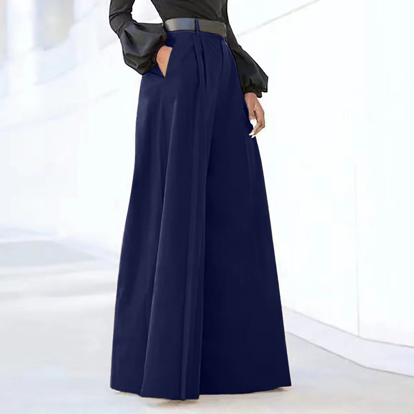 Amelie - Elegante Plissee-Hose mit weitem Bein für Frauen