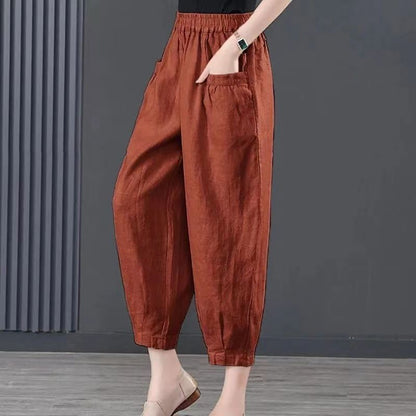 Gabrielle - Lockere Hosen mit elastischem Bund für Frauen
