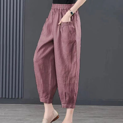 Gabrielle - Lockere Hosen mit elastischem Bund für Frauen