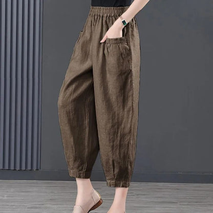 Gabrielle - Lockere Hosen mit elastischem Bund für Frauen
