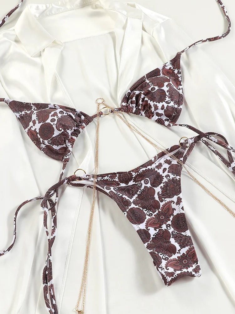 SoSoof - Brasilianischer Bikini mit Kettendetail