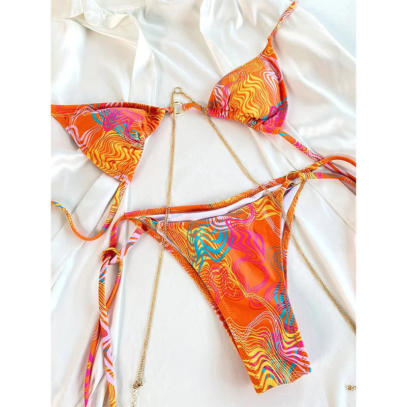 SoSoof - Brasilianischer Bikini mit Kettendetail