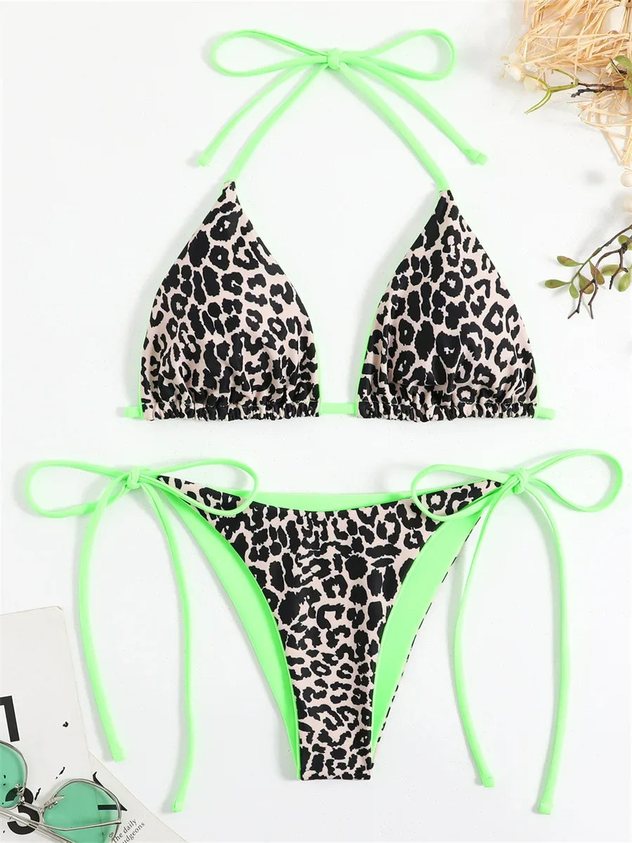 SoSoof - Brasilianischer Bikini mit Leopardenmuster