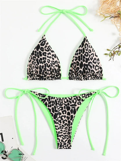 SoSoof - Brasilianischer Bikini mit Leopardenmuster