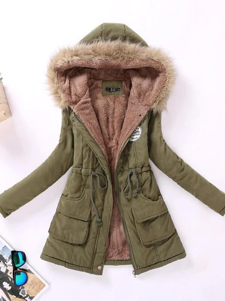 Trendiger, warmer und anpassungsfähiger Wintermantel für Damen