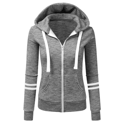 Thalia - Taillierter Woll-Hoodie mit Reißverschluss für Frauen