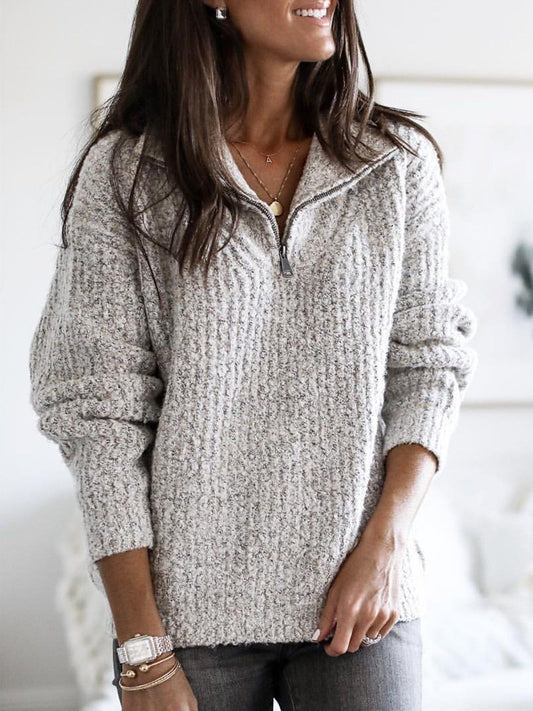 Ella - Gestrickter Herbstpullover aus Wolle für Frauen