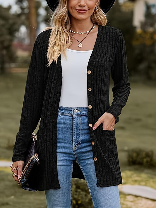 Mariona - Lässige Strickjacke mit langen Ärmeln für Frauen