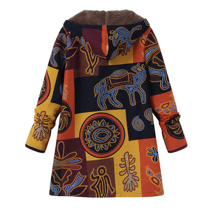 Vintage gemusterte Jacke