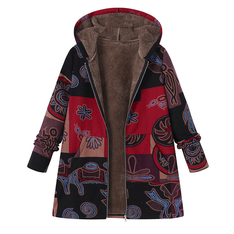 Vintage gemusterte Jacke