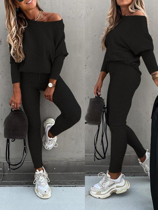 Isabella - Set aus Strickpullover und Skinny Hose für Frauen
