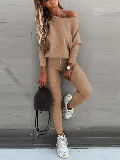 Isabella - Set aus Strickpullover und Skinny Hose für Frauen