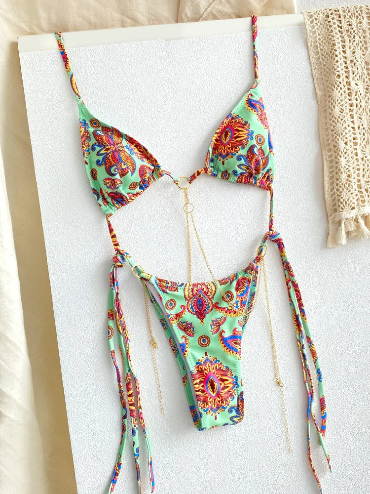 SoSoof - Brasilianischer Bikini mit Kettendetail
