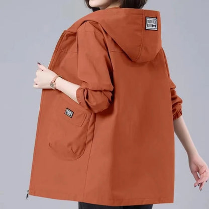 Kimberly | Lange Frühjahrskapuzenjacke