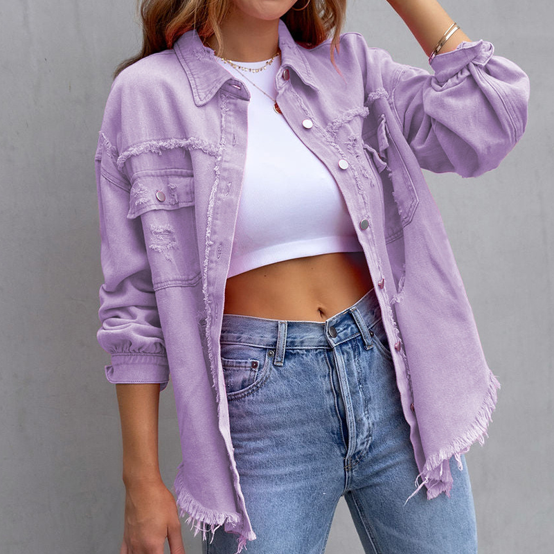 Fenna - Bunte Jeansjacke