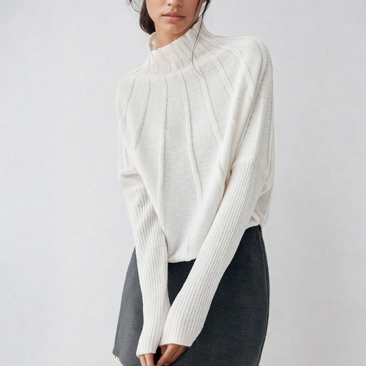 Jaeda - Stylischer Winter-Strick-Rollkragenpullover für Frauen