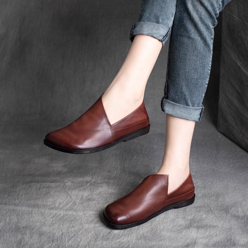 Oberschicht Rindsleder Freizeitschuhe