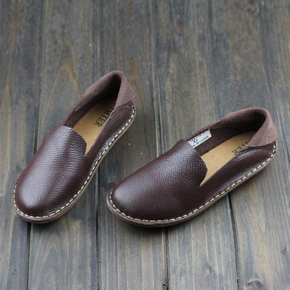 Obere Schicht Leder Casual für Frauen