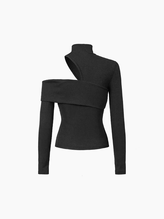 Karina - Elegantes Strickoberteil mit langen Ärmeln