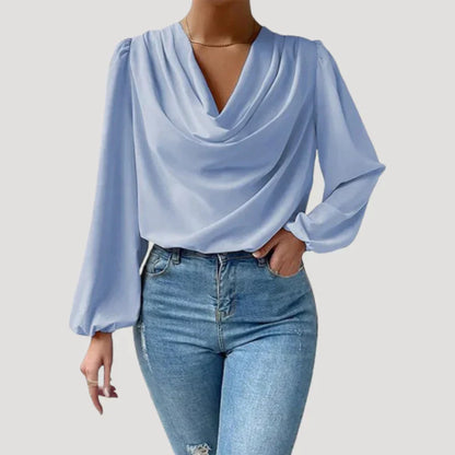 Wolspire™ | Bluse mit V-Ausschnitt