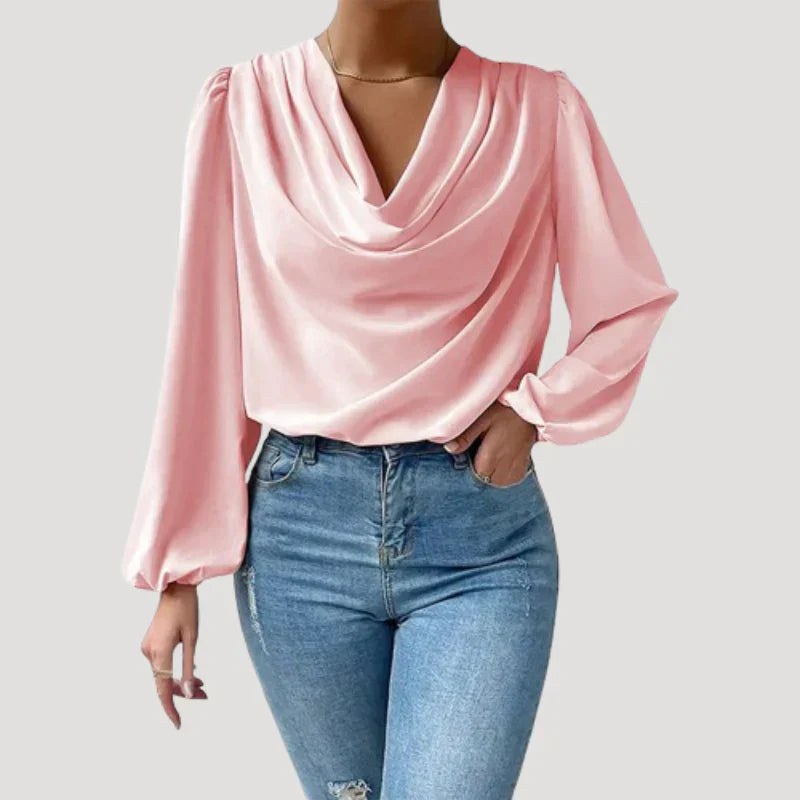 Wolspire™ | Bluse mit V-Ausschnitt