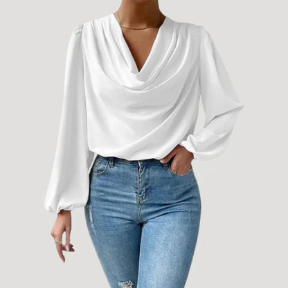 Wolspire™ | Bluse mit V-Ausschnitt
