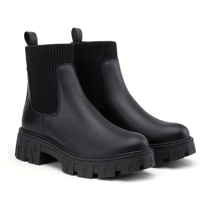 Chelsea-Stiefel mit Plateau