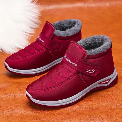 Lässige Winterstiefeletten für Frauen mit Klettverschluss