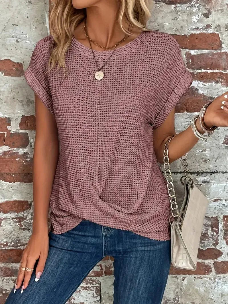 Strick-T-Shirt - Lässig - Atmungsactivees Material - Perfekt für jeden Tag