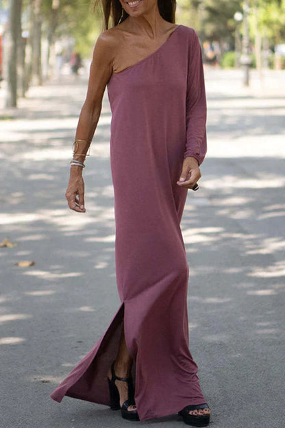 DIxie -Maxikleid mit einer Schulter