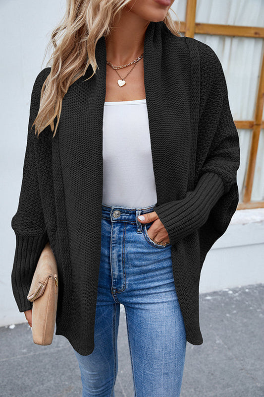 Clara - Elegante Strickjacke mit Dolman-Ärmeln für Frauen