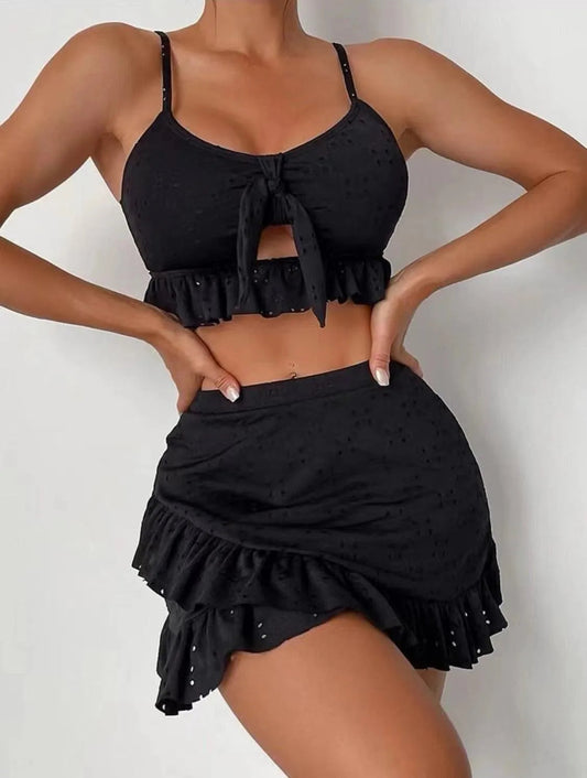 Damen Badeset - Regine Collection - Rüschen, Polyester, Komfortabel - Perfekt für Frühling und Sommer
