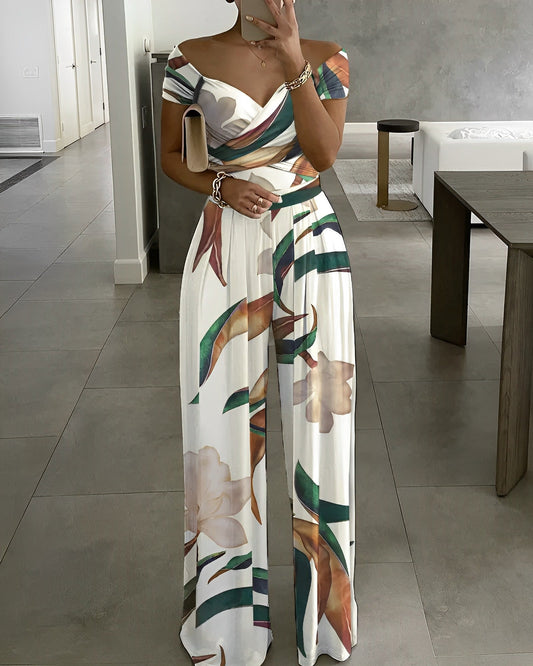 Gail - Stylischer und bequemer Overall mit Blumenprint für Frauen