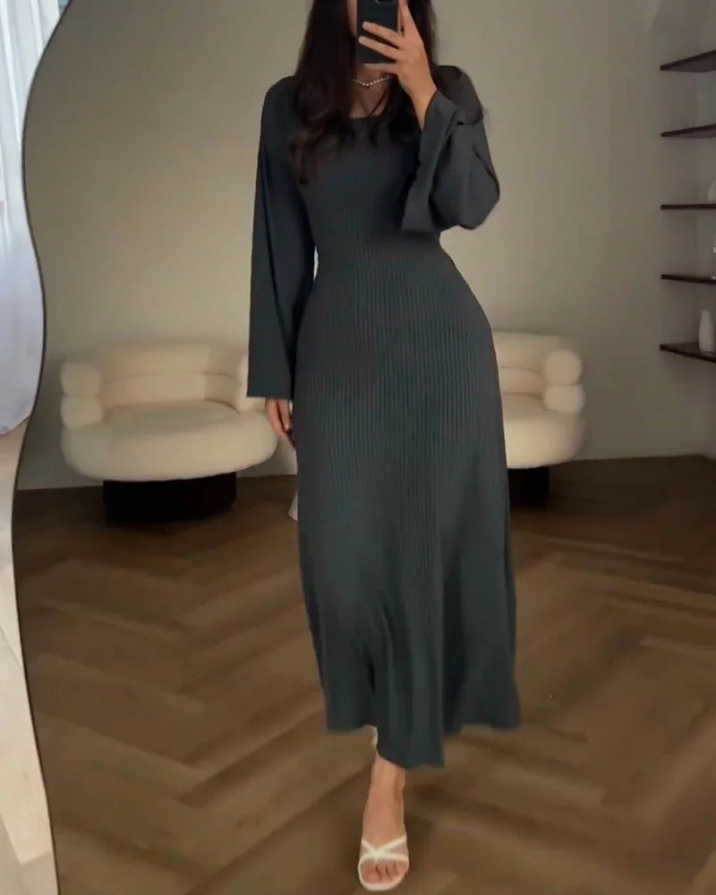 Maine - Elegantes langärmeliges Kleid