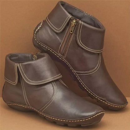 Martina - Stiefel mit seitlichem Federreißverschluss
